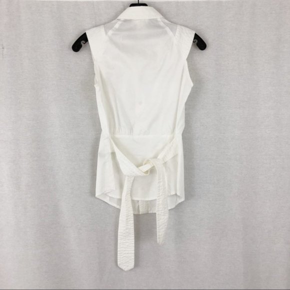 Diesel Button Sleeveless Shirt With Belt - Picture 3 of 6